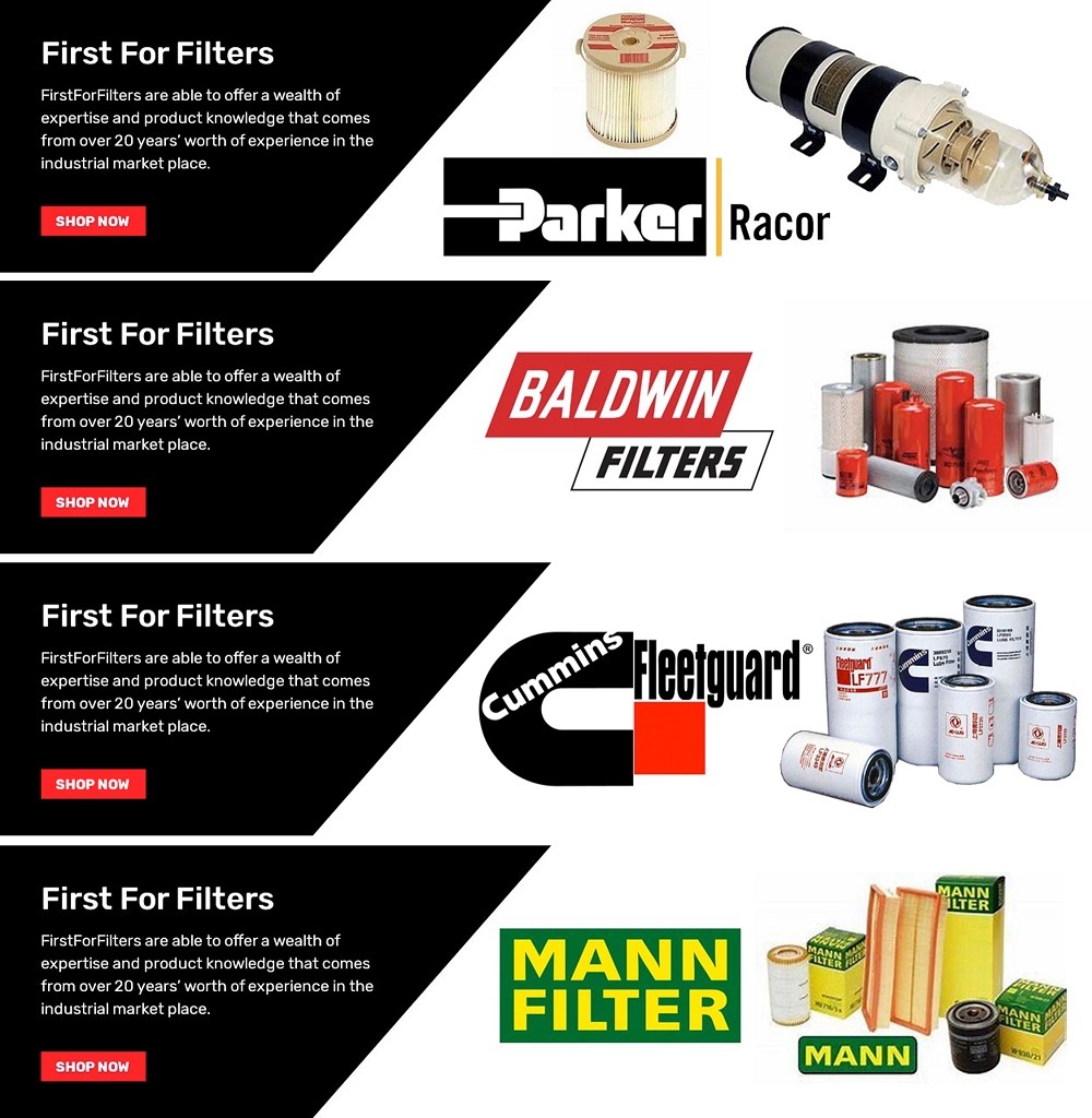 Parker | Racor | Baldwin | Fleetguard | MANN Filters - www.firstforfilters.co.uk